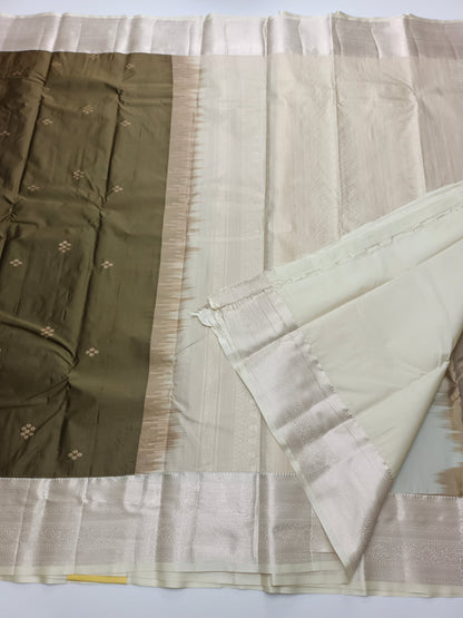 KANCHIPURAM SEMI SILK SAREE - B S CHANNABASAPPA & SONS