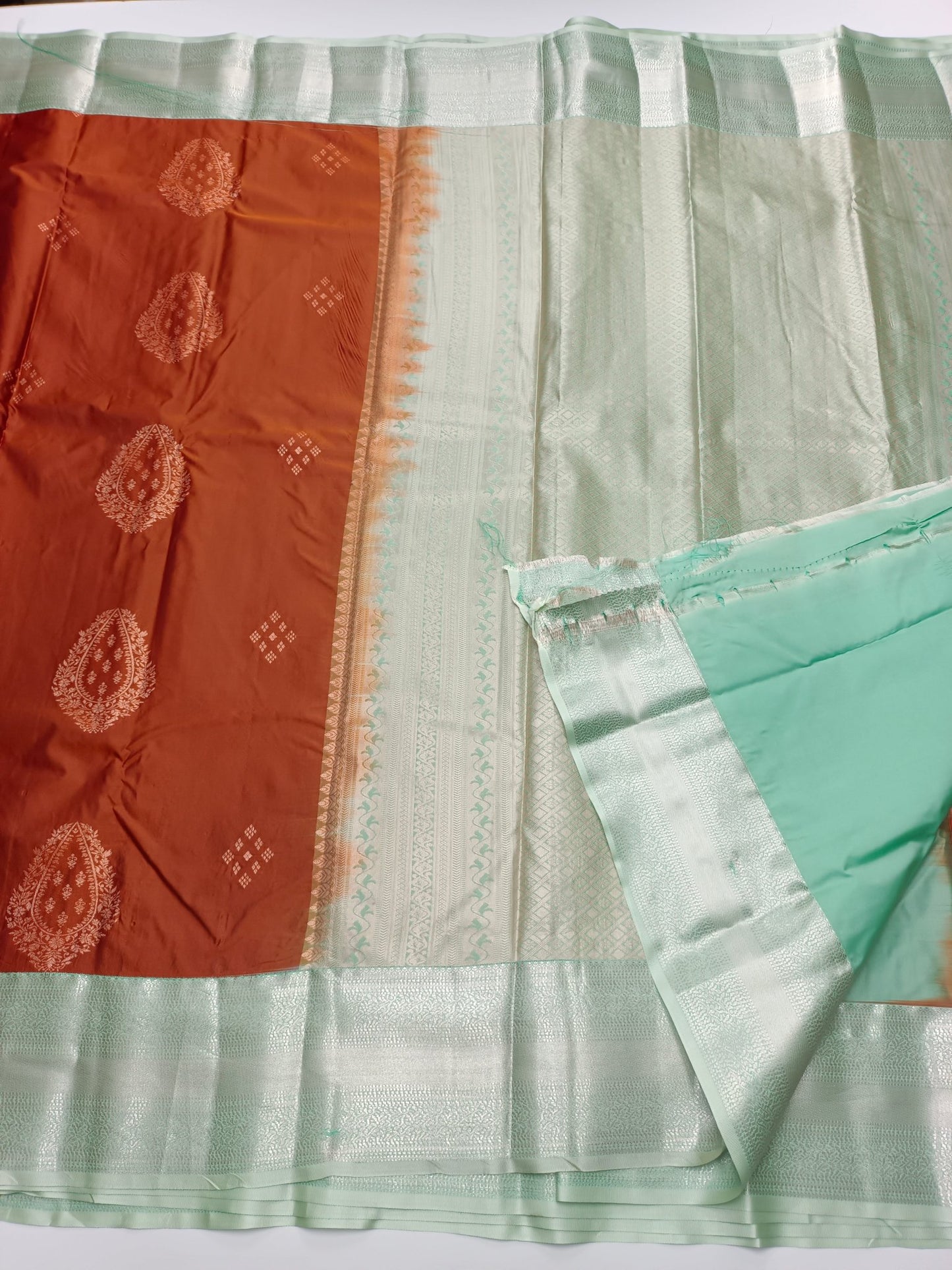 KANCHIPURAM SEMI SILK SAREE - B S CHANNABASAPPA & SONS