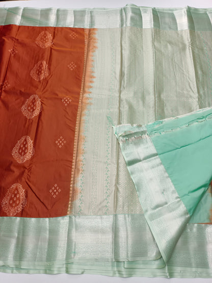 KANCHIPURAM SEMI SILK SAREE - B S CHANNABASAPPA & SONS