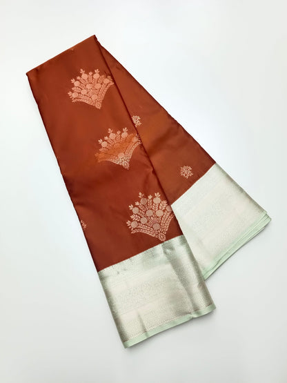KANCHIPURAM SEMI SILK SAREE - B S CHANNABASAPPA & SONS