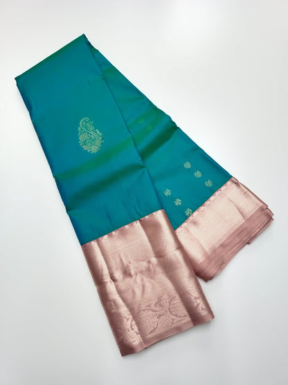 KANCHIPURAM SEMI SILK SAREE - B S CHANNABASAPPA & SONS