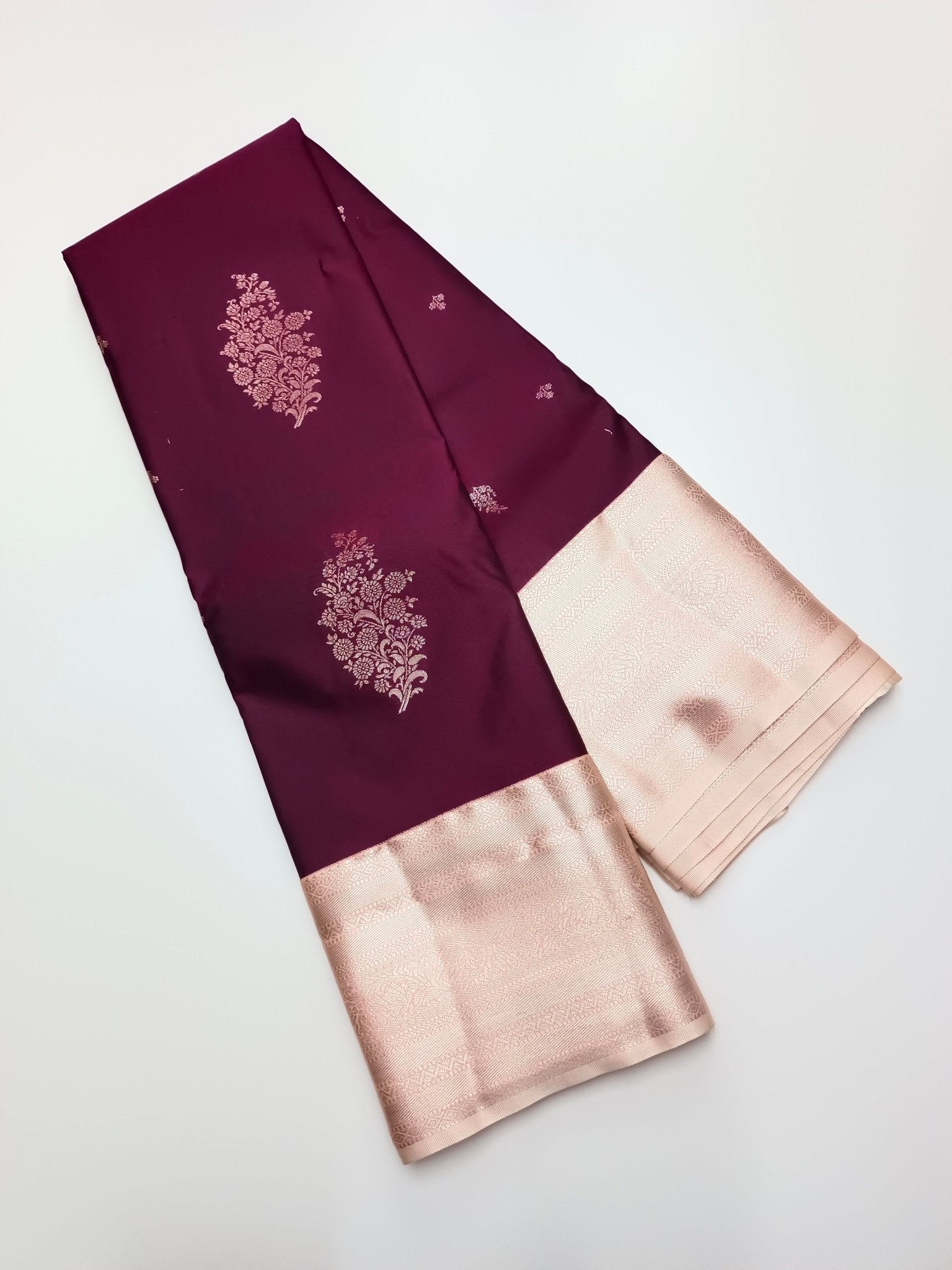 KANCHIPURAM SEMI SILK SAREE - B S CHANNABASAPPA & SONS