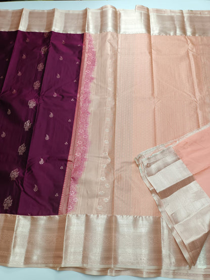 KANCHIPURAM SEMI SILK SAREE - B S CHANNABASAPPA & SONS
