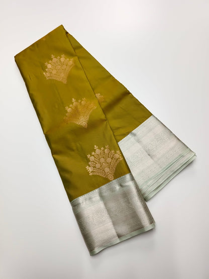 KANCHIPURAM SEMI SILK SAREE - B S CHANNABASAPPA & SONS