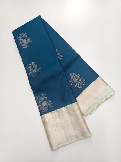 KANCHIPURAM SEMI SILK SAREE - B S CHANNABASAPPA & SONS