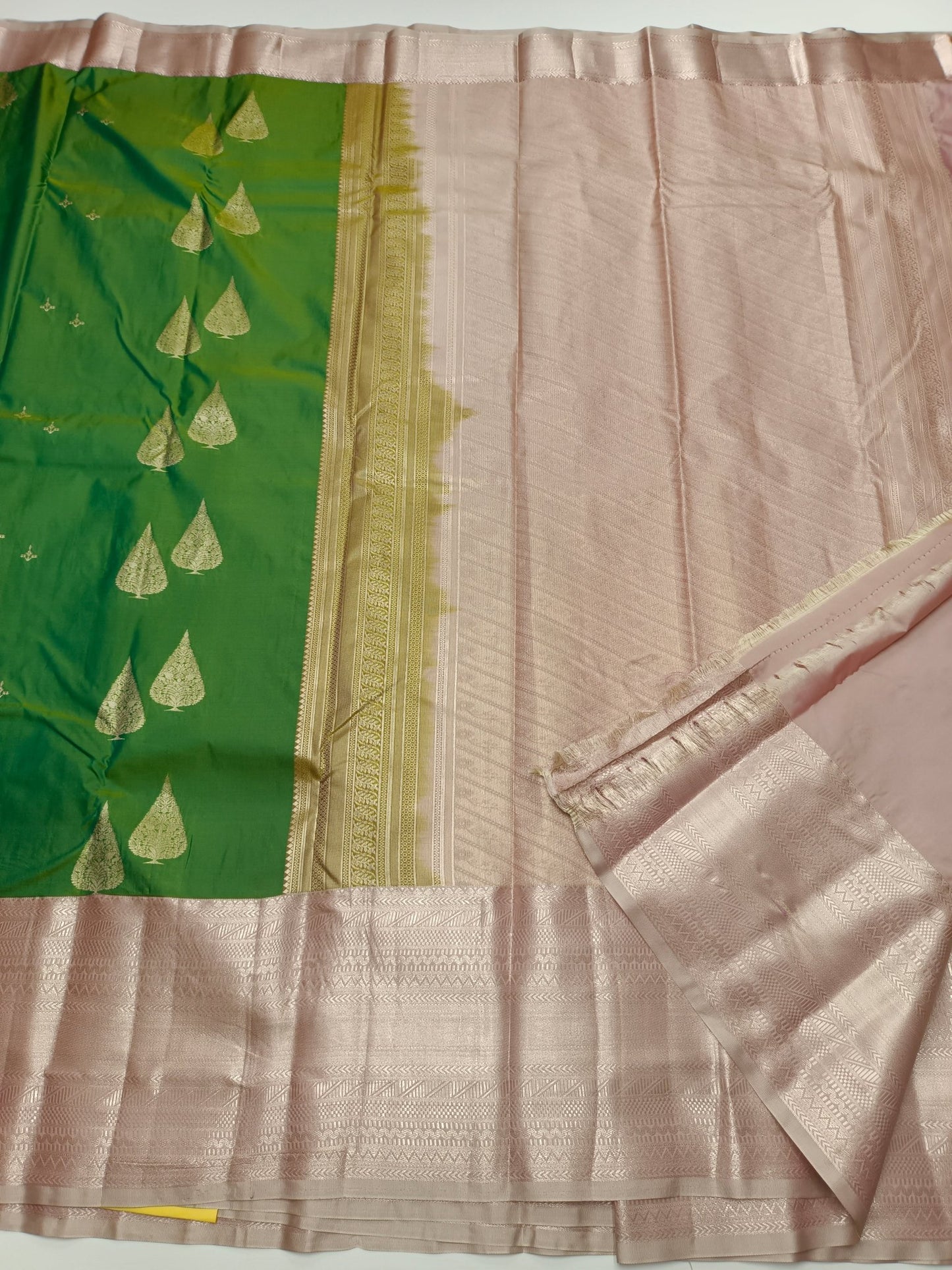 KANCHIPURAM SEMI SILK SAREE - B S CHANNABASAPPA & SONS