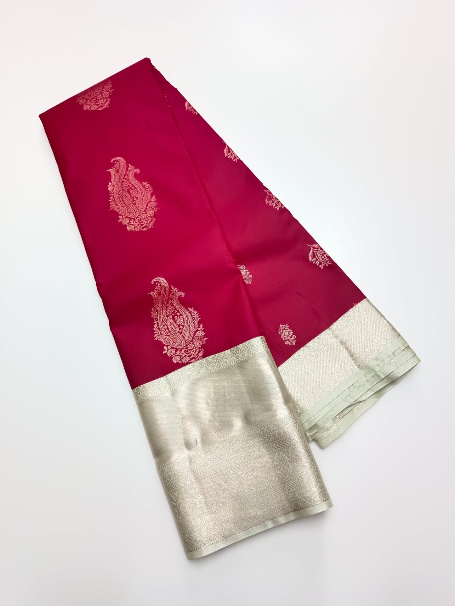 KANCHIPURAM SEMI SILK SAREE - B S CHANNABASAPPA & SONS