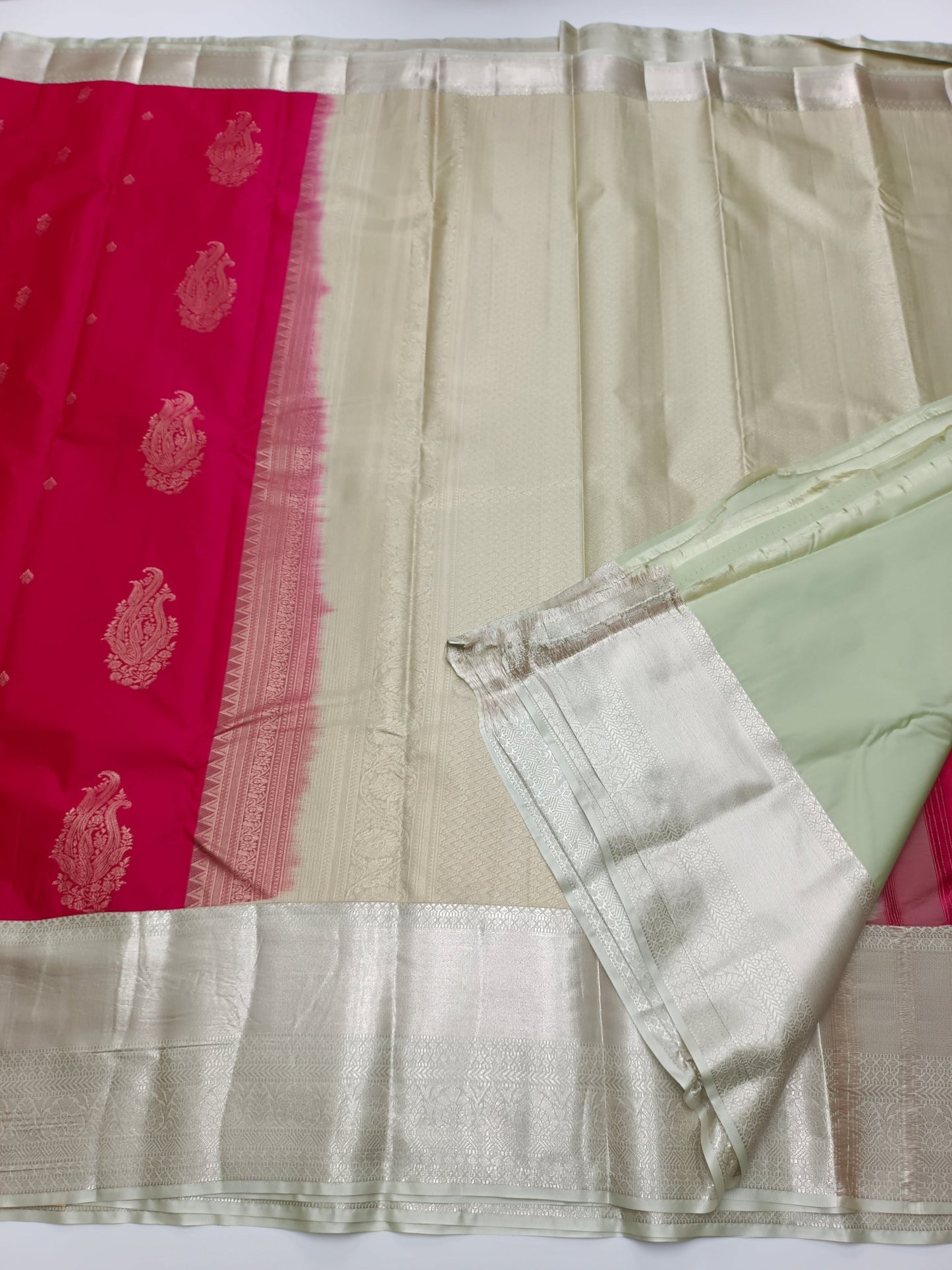 KANCHIPURAM SEMI SILK SAREE - B S CHANNABASAPPA & SONS