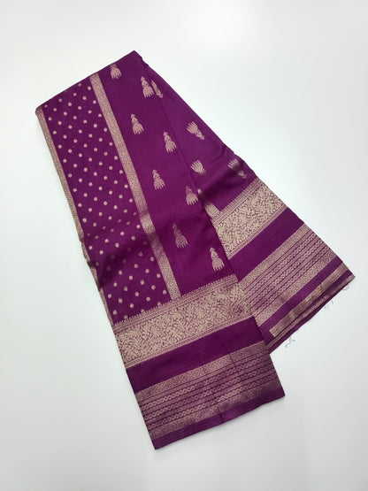 FANCY SOFT SILK SAREE - B S CHANNABASAPPA & SONS