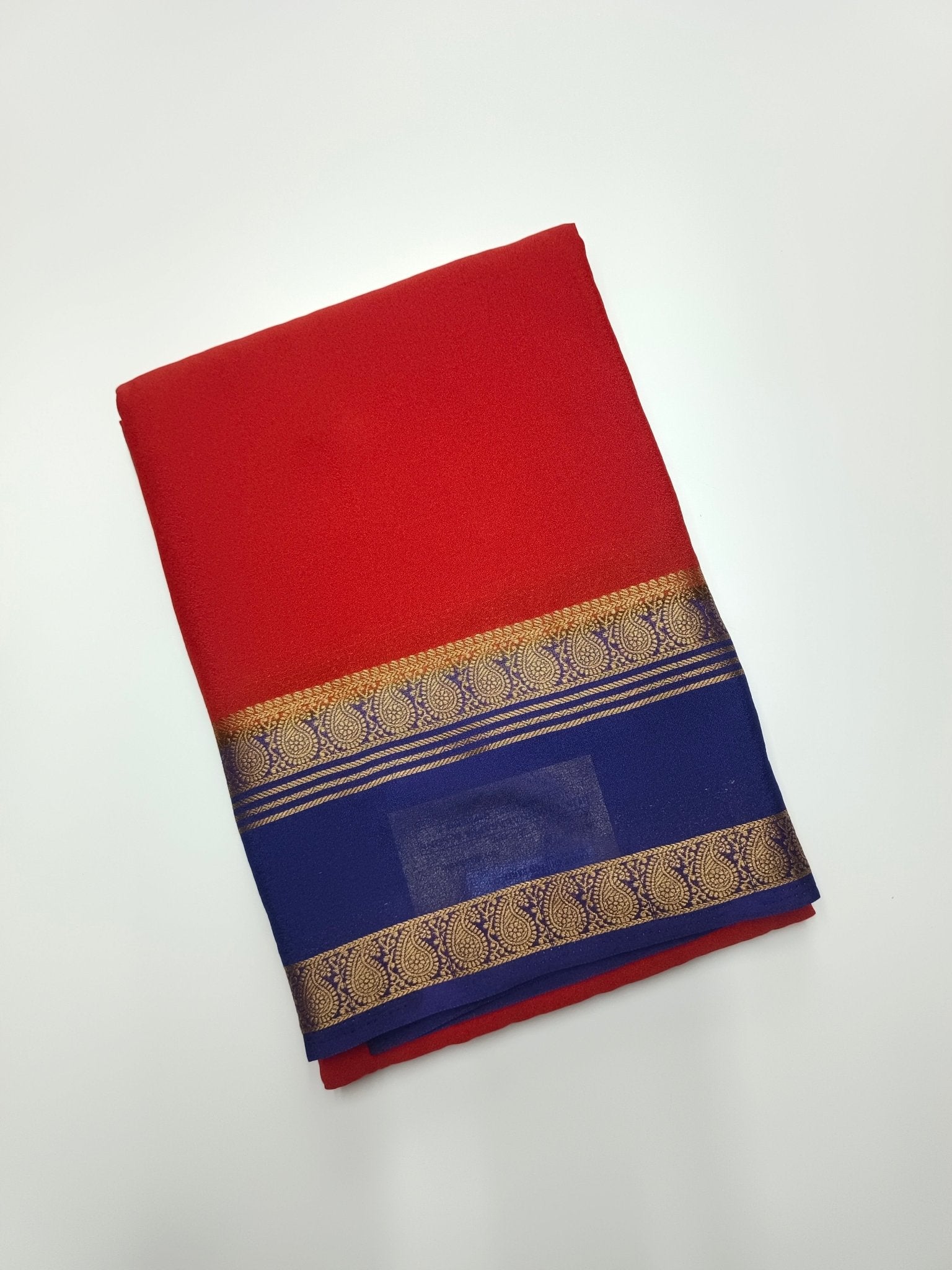SEMI CREPE SILK SAREE - B S CHANNABASAPPA & SONS