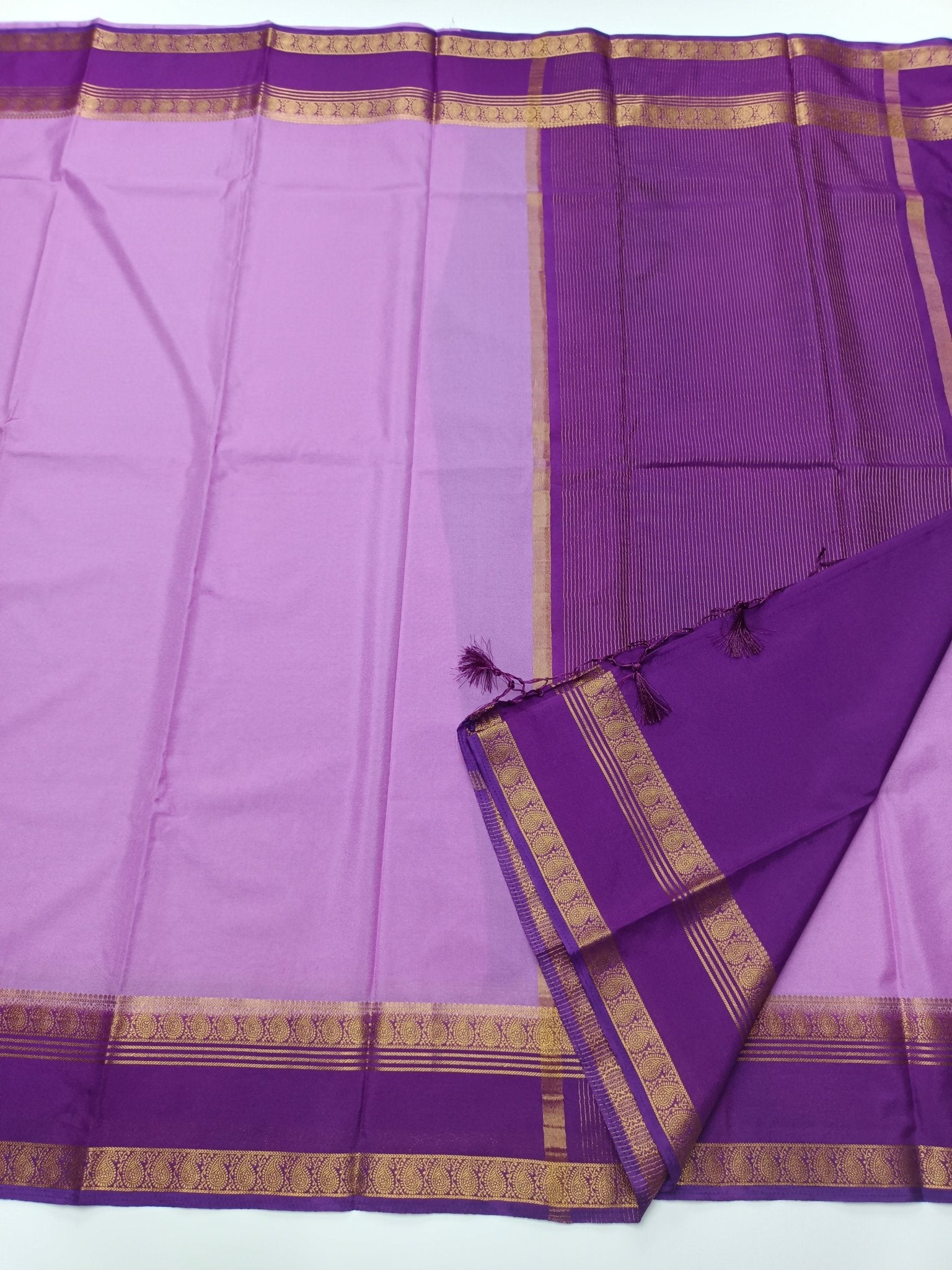 SEMI CREPE SILK SAREE - B S CHANNABASAPPA & SONS