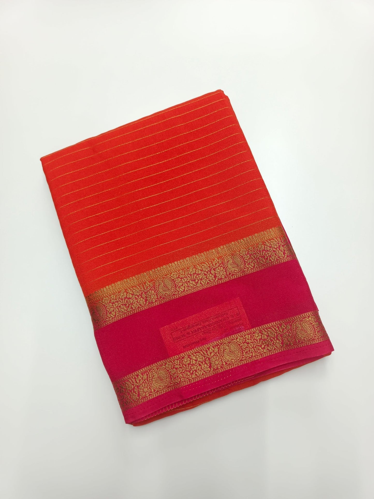 SEMI CREPE SILK SAREE - B S CHANNABASAPPA & SONS