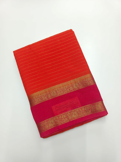 SEMI CREPE SILK SAREE - B S CHANNABASAPPA & SONS