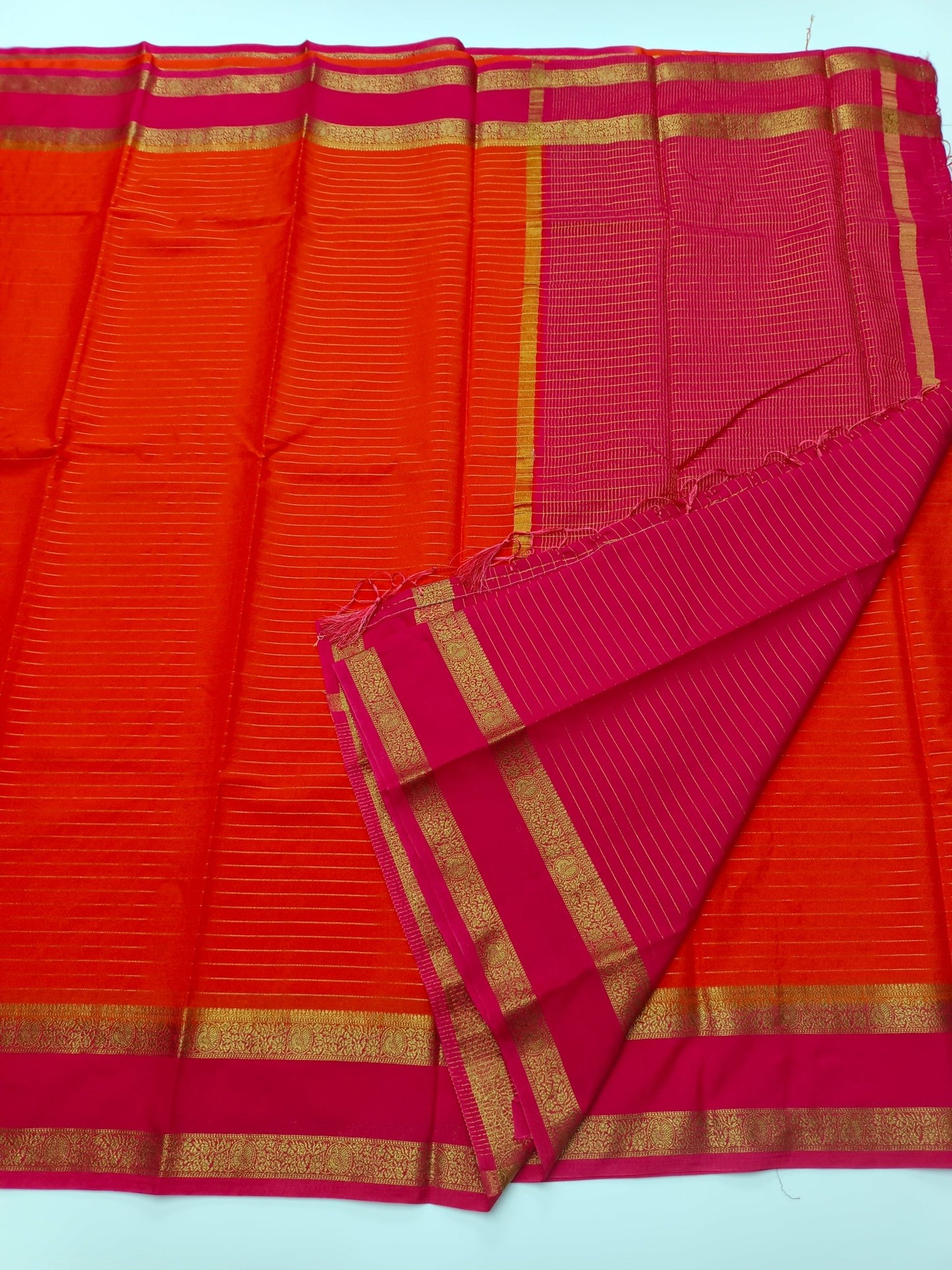 SEMI CREPE SILK SAREE - B S CHANNABASAPPA & SONS