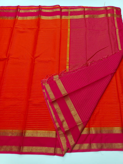 SEMI CREPE SILK SAREE - B S CHANNABASAPPA & SONS