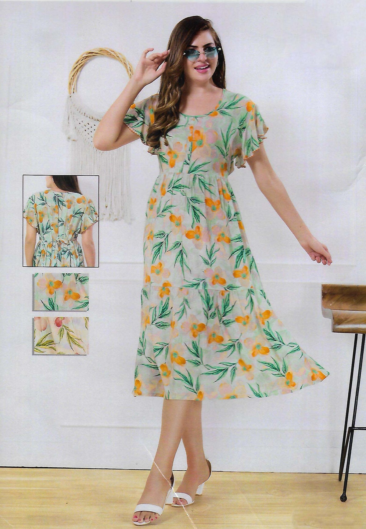 FANCY SHORT  NIGHTY WITH FROCK STYLE