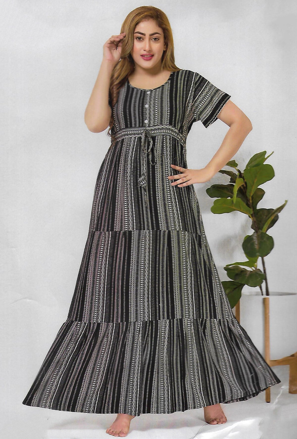 FANCY UMBRELLA  NIGHTY WITH FROCK STYLE