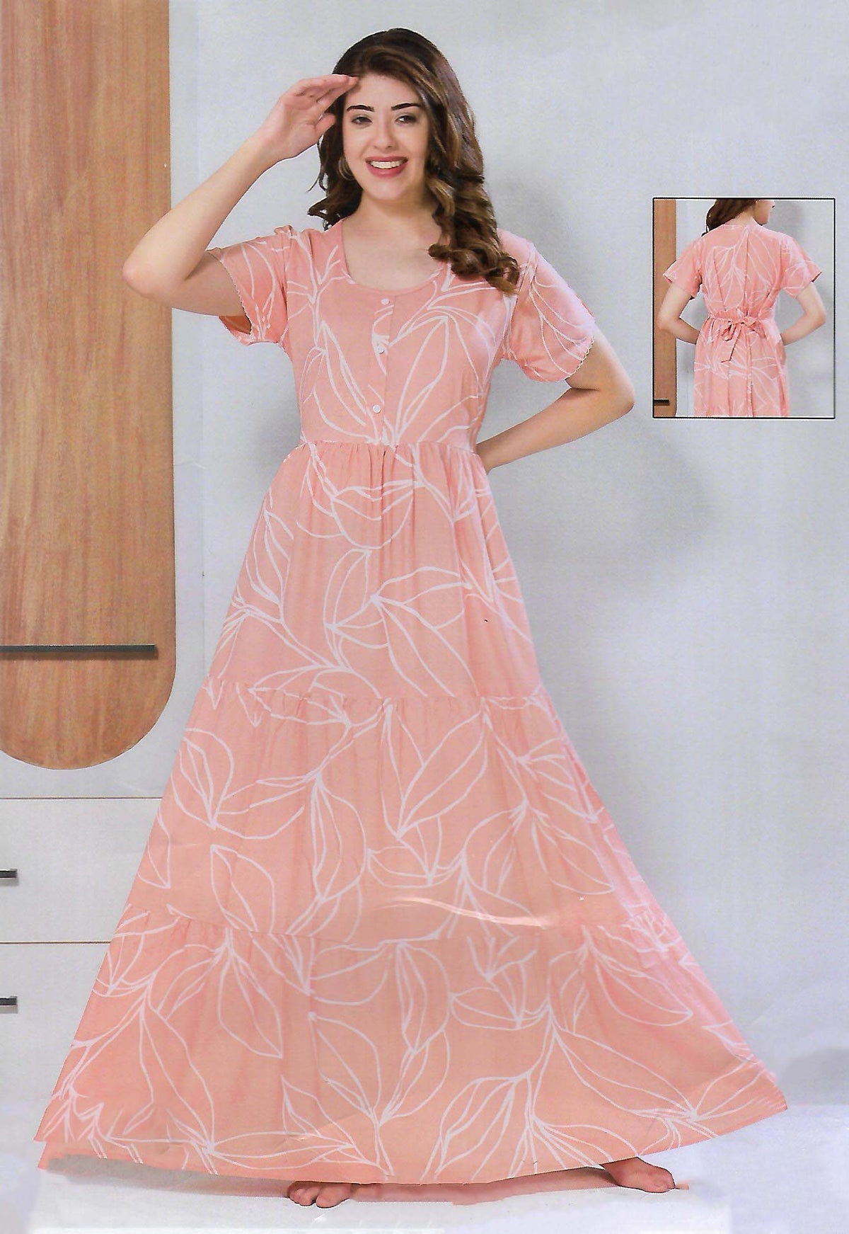 FANCY UMBRELLA  NIGHTY WITH FROCK STYLE