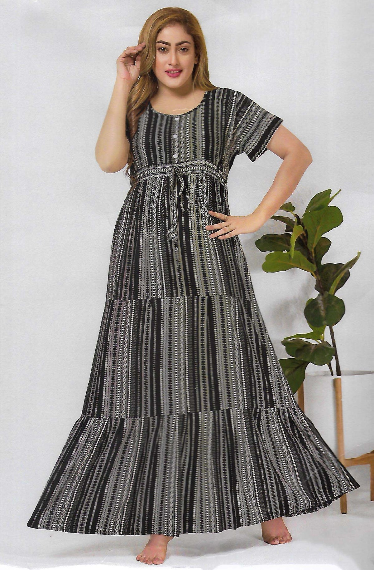FANCY UMBRELLA  NIGHTY WITH FROCK STYLE