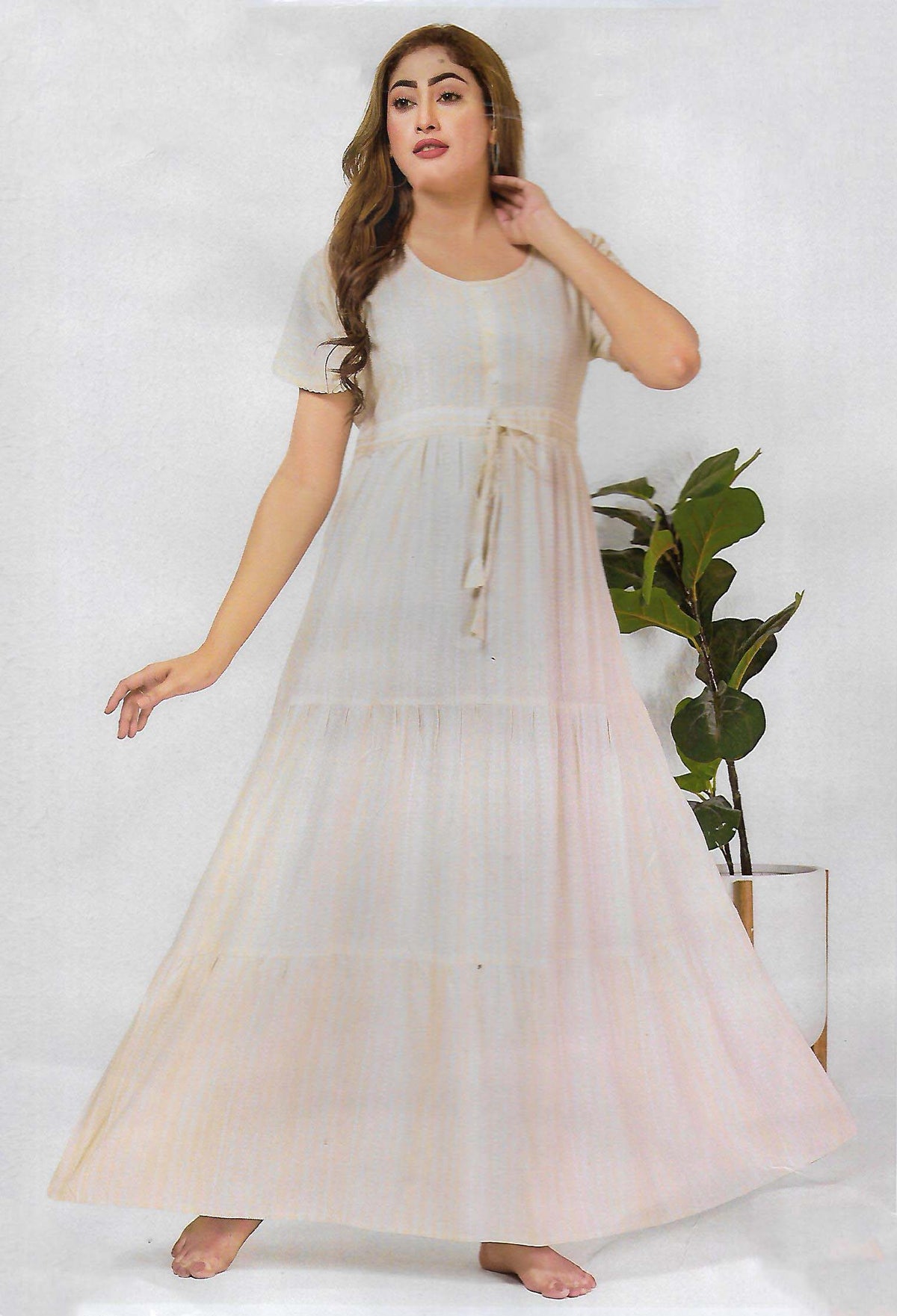 FANCY UMBRELLA  NIGHTY WITH FROCK STYLE