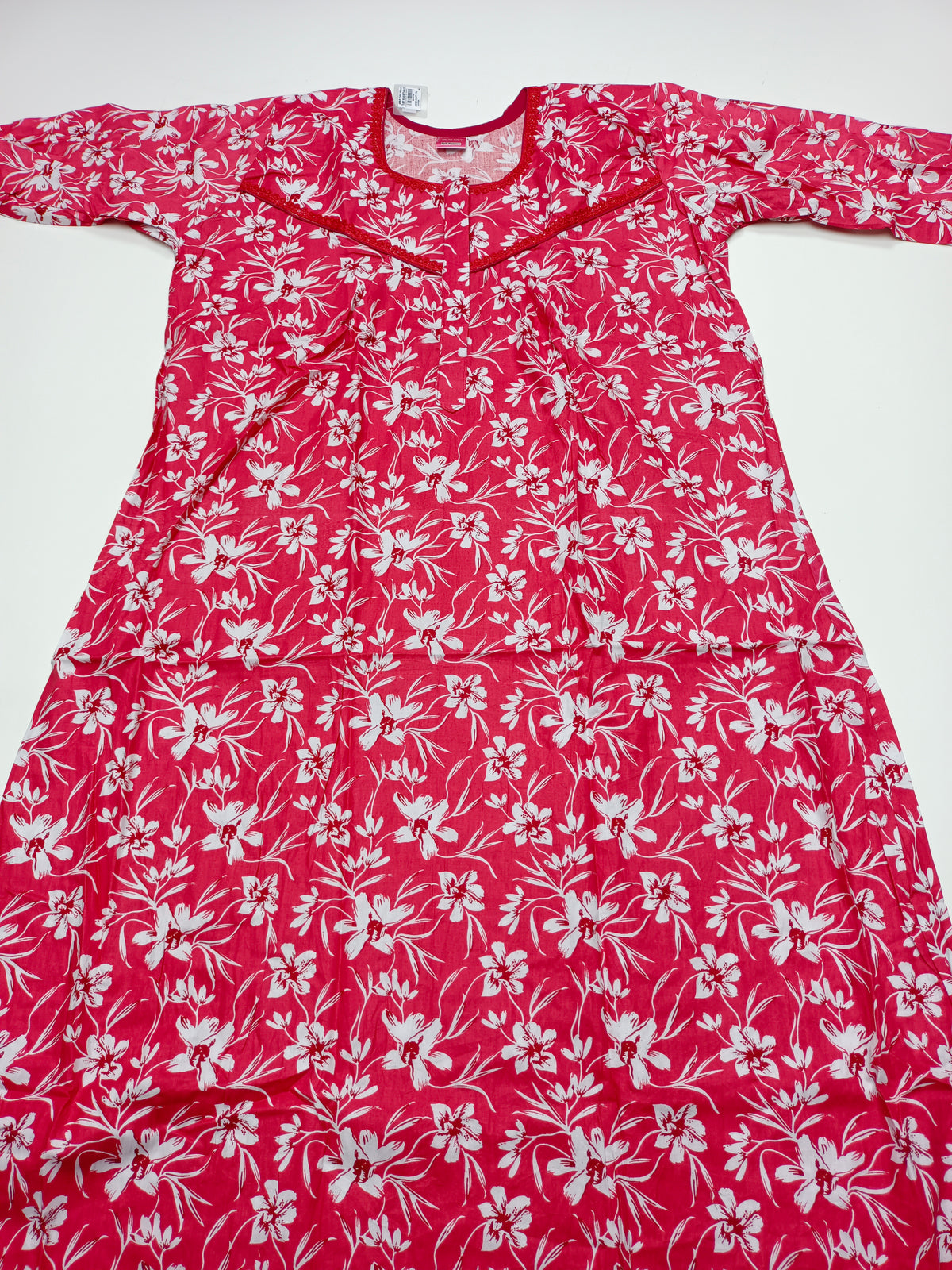 PURE COTTON LADIES NIGHTY (3/4 SLEEVES)
