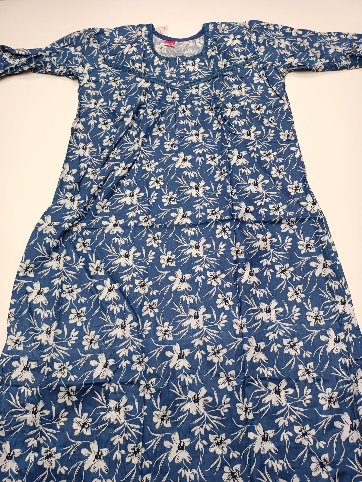 PURE COTTON LADIES NIGHTY (3/4 SLEEVES)