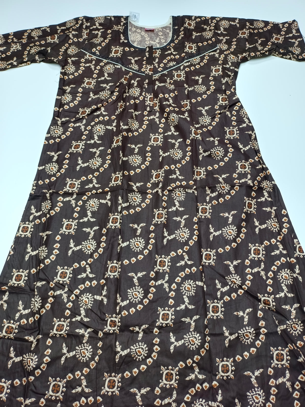 PURE COTTON LADIES NIGHTY (3/4 SLEEVES)