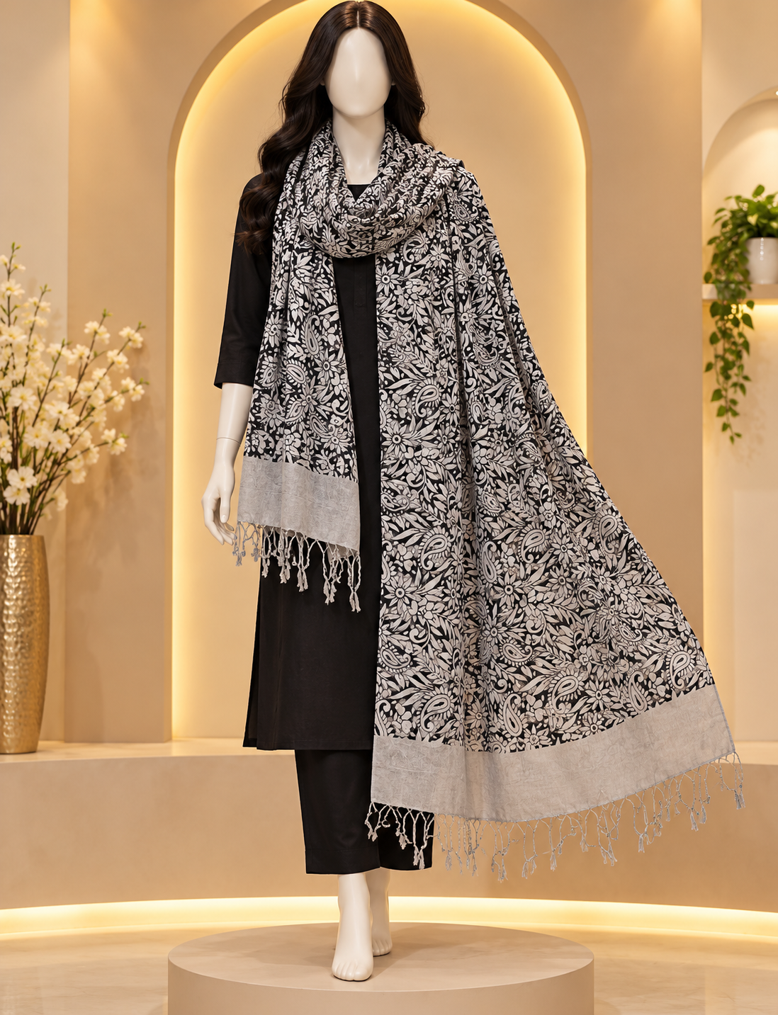 FANCY LADIES STOLE (2 METER)