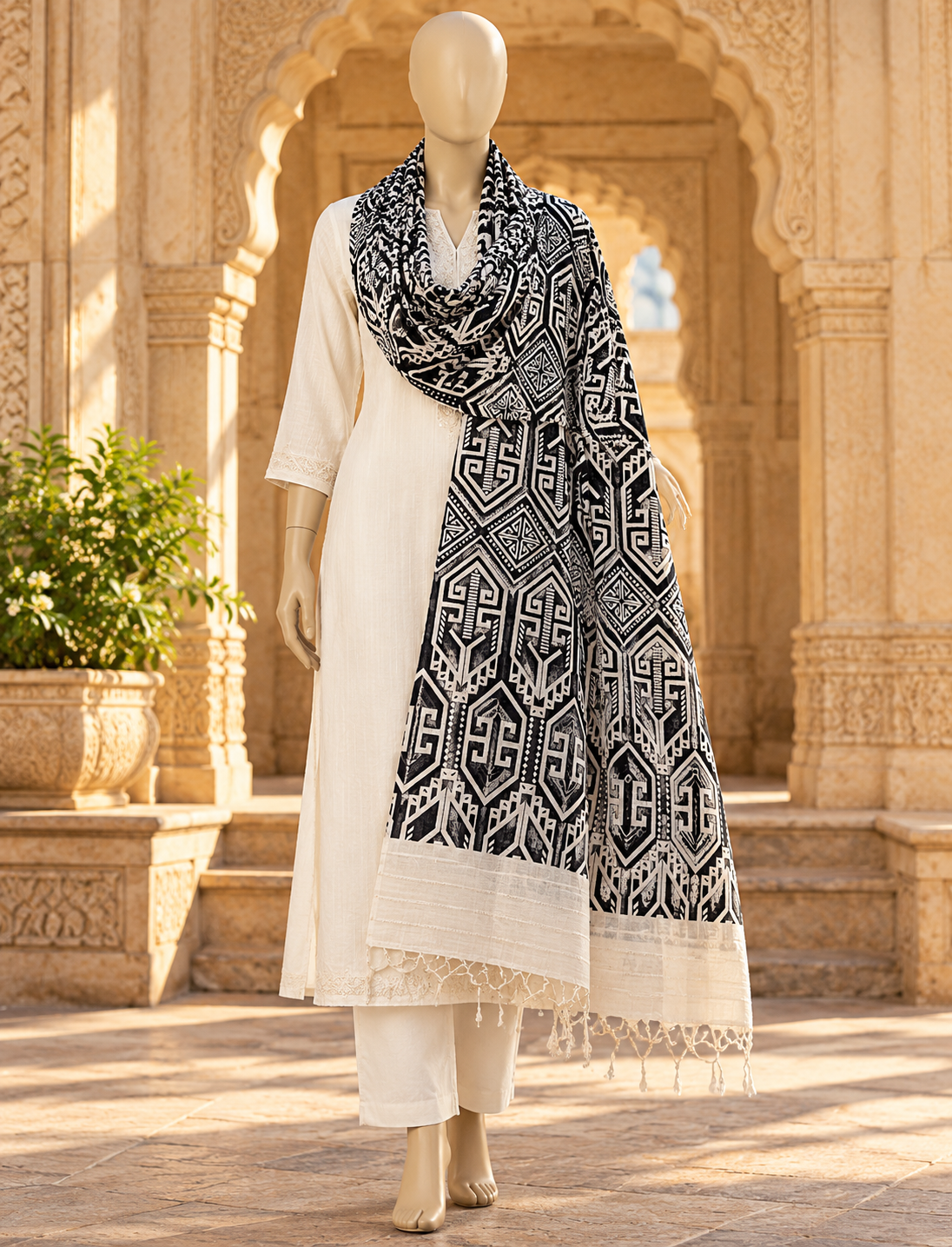 FANCY LADIES STOLE (2 METER)