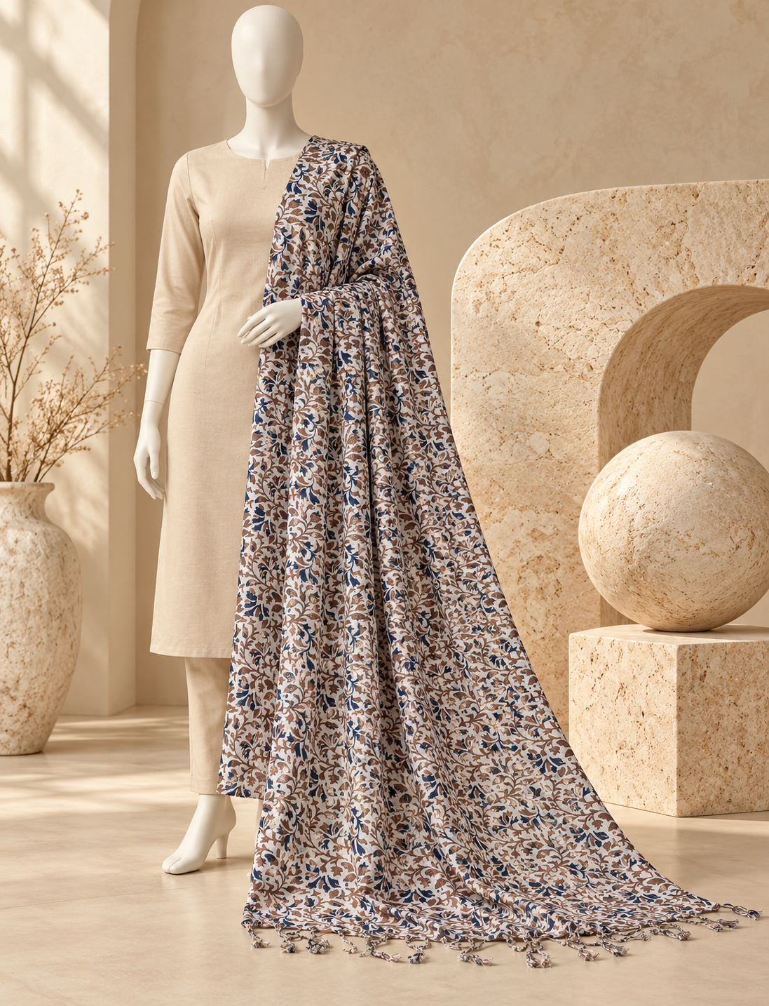 FANCY LADIES STOLE (2 METER)