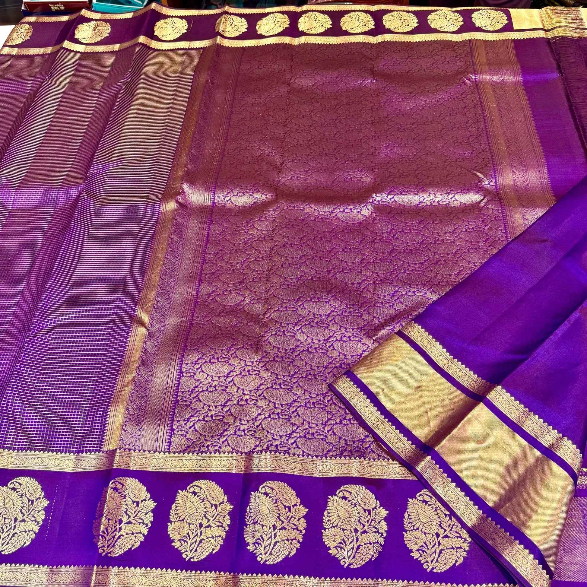 KANCHIPURAM PURE SILK SAREE - B S CHANNABASAPPA & SONS